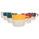 image 1 of Nicola Spring Ceramic Dipped Dash Coffee Mugs - 475ml - 6 Colours | Multi | 6 Colours