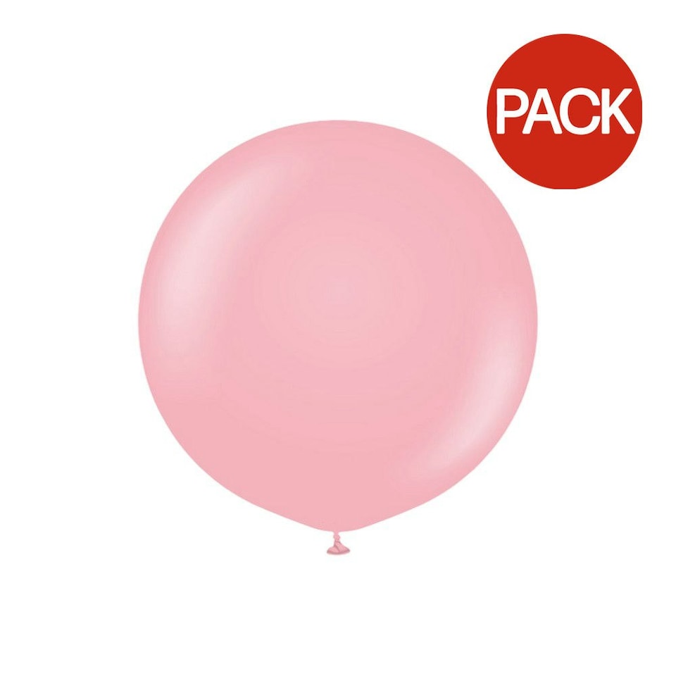 Kalisan Standard Latex Balloons (Pack of 2) - Flamingo Pink - One Size