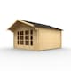 image 2 of 10ft x 14ft (2950mm x 4150mm) Horsforth "The Connecticut" 44mm Log Cabin With 2 Windows