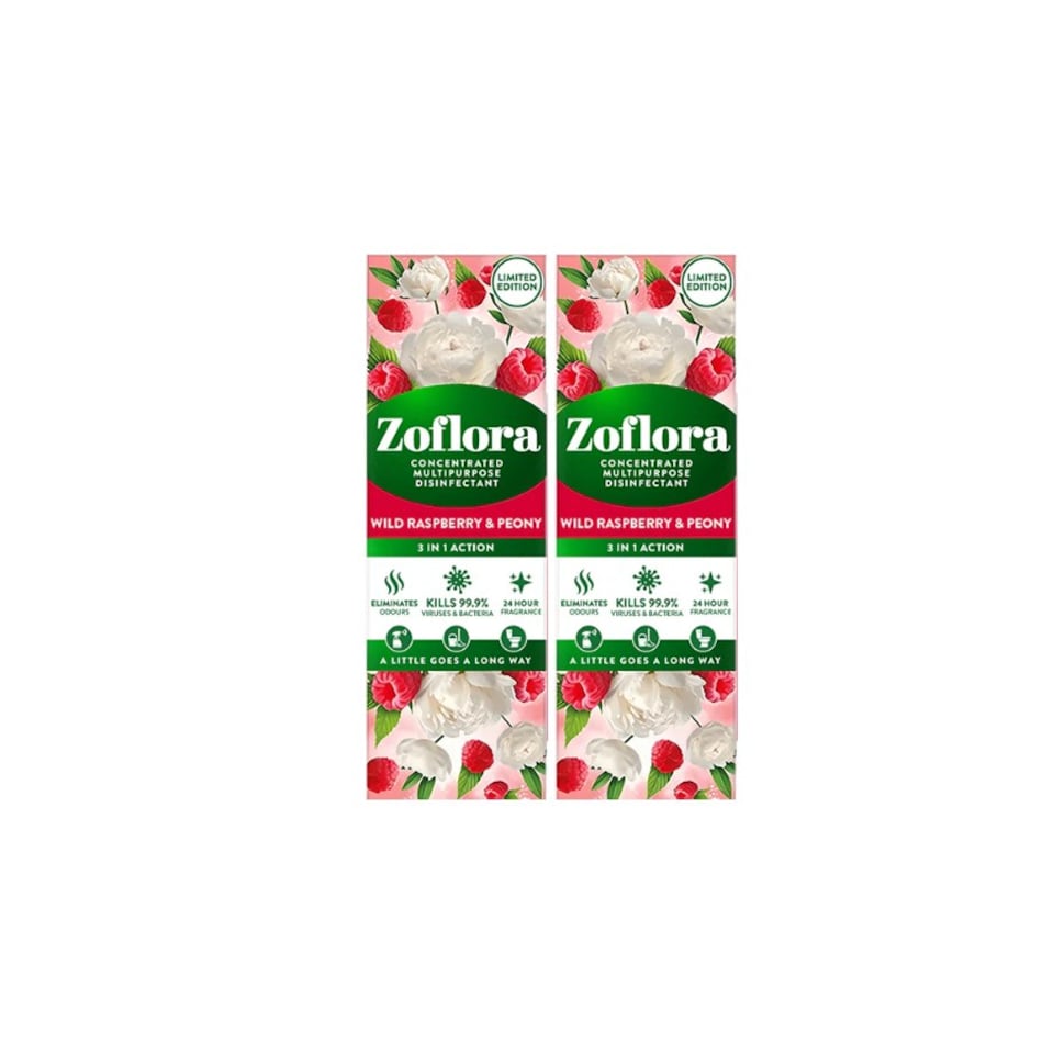 Zoflora Raspberry and Peony Concentrated Fragrance 250ml | Red | 2