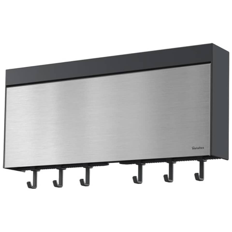 image 1 of Metaltex Stainless Steel Tango Inox Kitchen Roll Holder  - Silver