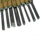 image 2 of 8pc Wood Carving Turning Chisels Woodworking Lathe Carpentry Gouge Skew