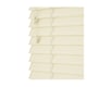 image 1 of 180cm Creme Smooth Finish Faux Wood Venetian Blinds with Strings  (120cm Drop) | Cream | Cream