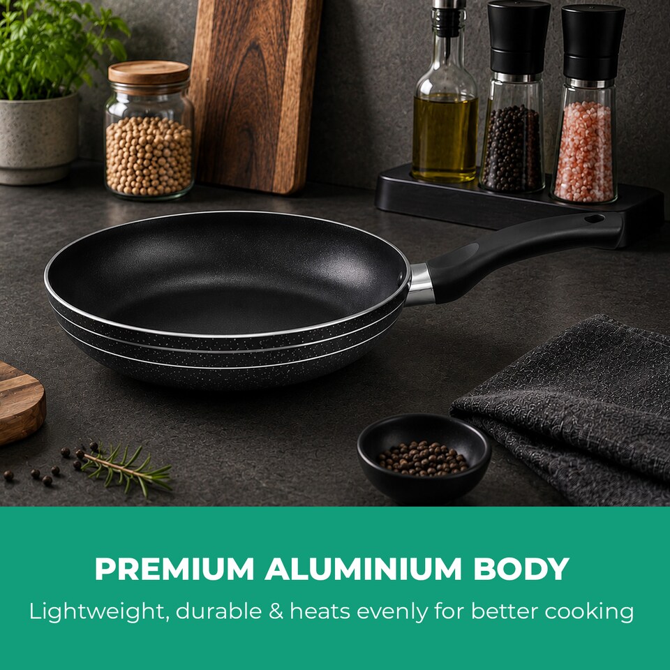 image 1 of Royalford 24 CM  Non-Stick Aluminium Frying Pan  for Induction Hob, Skillet Pan
