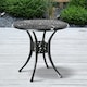 image 2 of Outsunny 78cm Round Garden Dining Table with Parasol Hole Cast