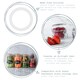 image 2 of Argon Tableware Glass Storage Jar Seals - Medium - White - Pack of 6