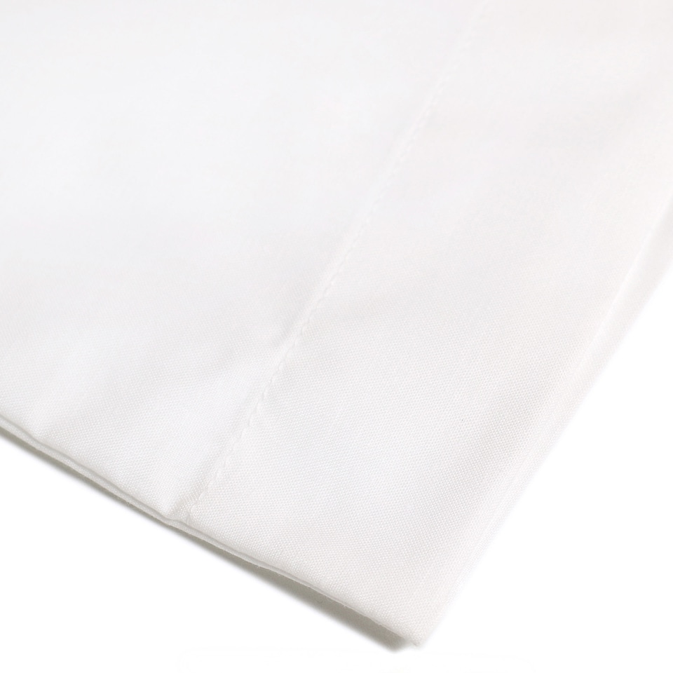 image 1 of Serene Plain Dye Pair of Housewife Pillowcases White
