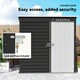 image 5 of Outsunny 6 x 4ft Metal Garden Shed with Lockable Door and Gloves, Dark Grey 