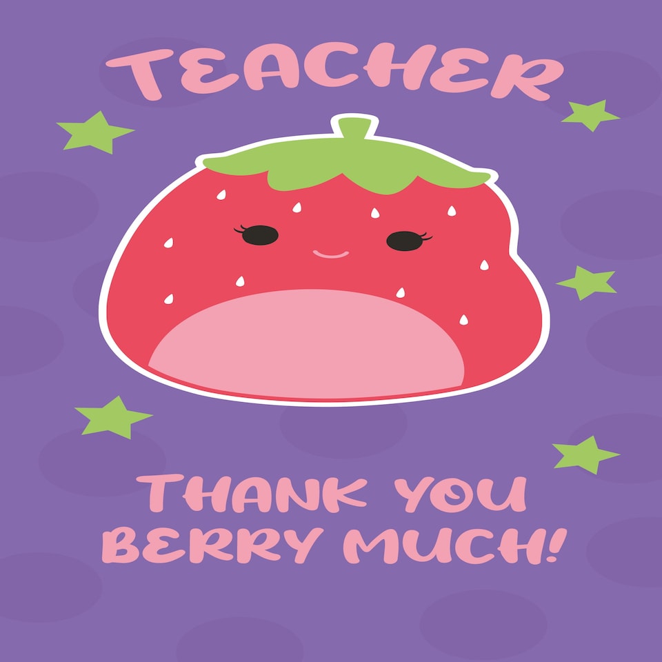 image 1 of Squishmallows Thank You Teacher Card