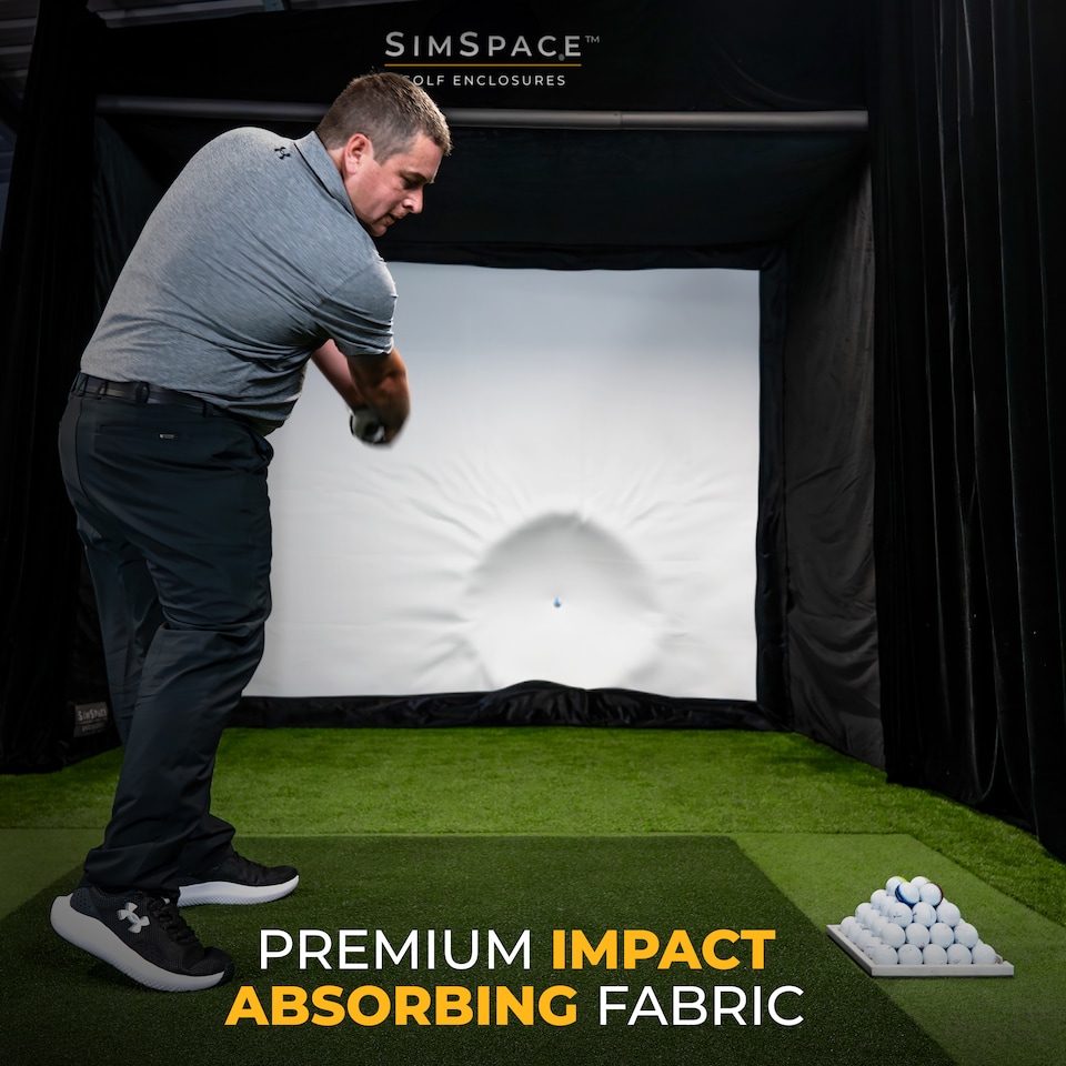 image 1 of Double Sided Impact Screen For Golf Enclosure - 3 x 3m