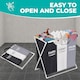image 3 of 3 Large Compartment Collapsible Laundry Basket, Waterproof Laundry Hamper
