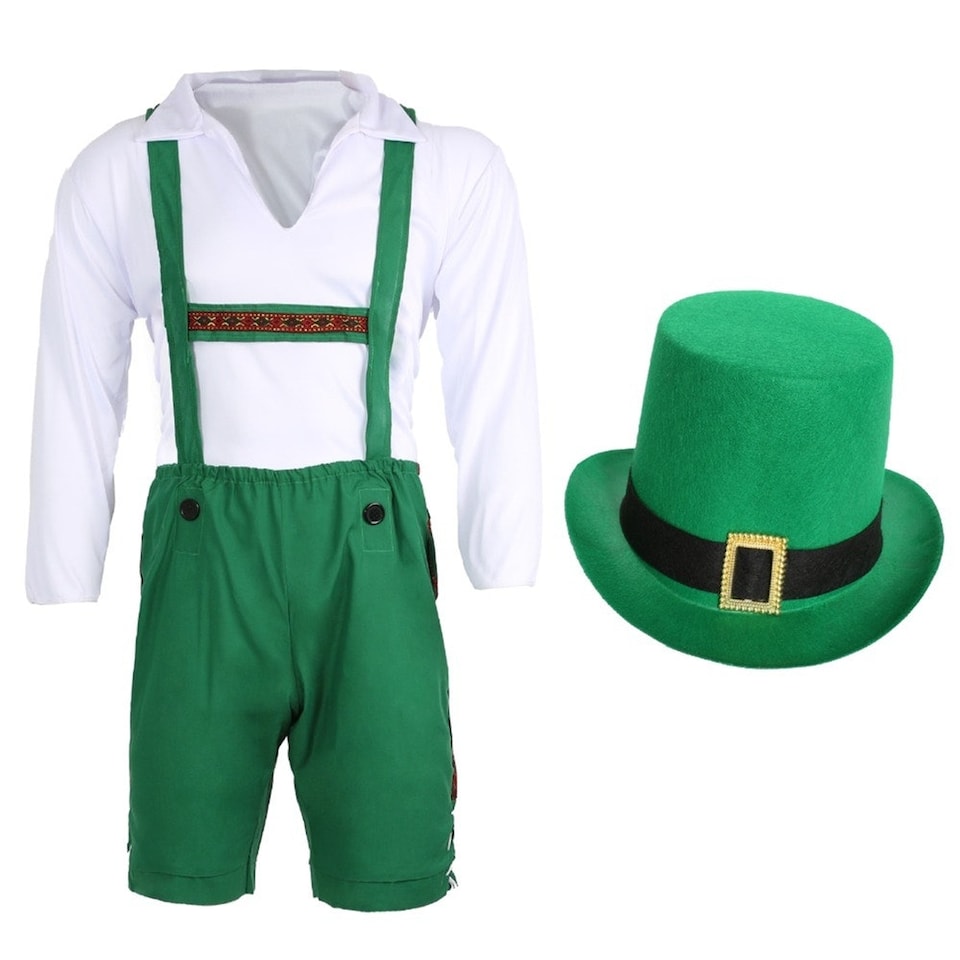 image 1 of Irish Leprechaun Costume Green | M