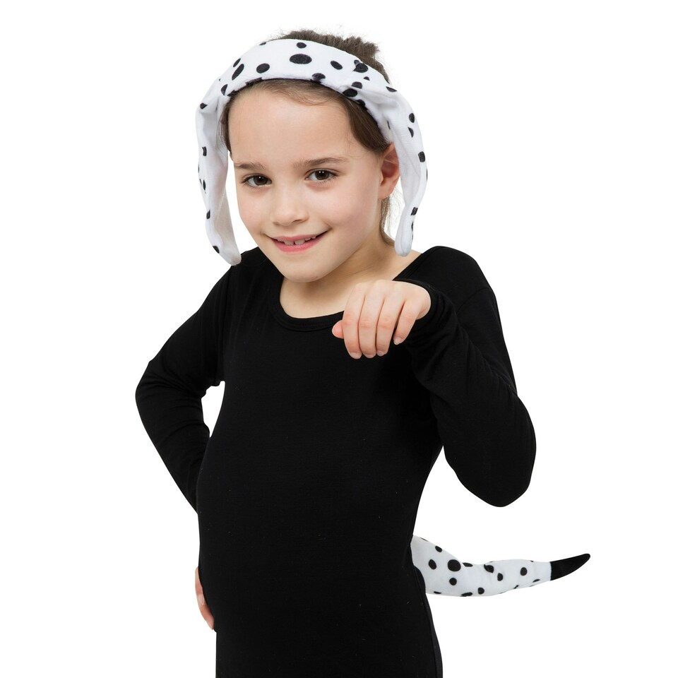 image 1 of Bristol Novelty Childrens/Kids Dalmatian Set - White/Black - One Size White | One Size