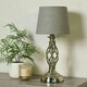 image 1 of Manor Chrome Table Lamp with Grey Shade Chrome
