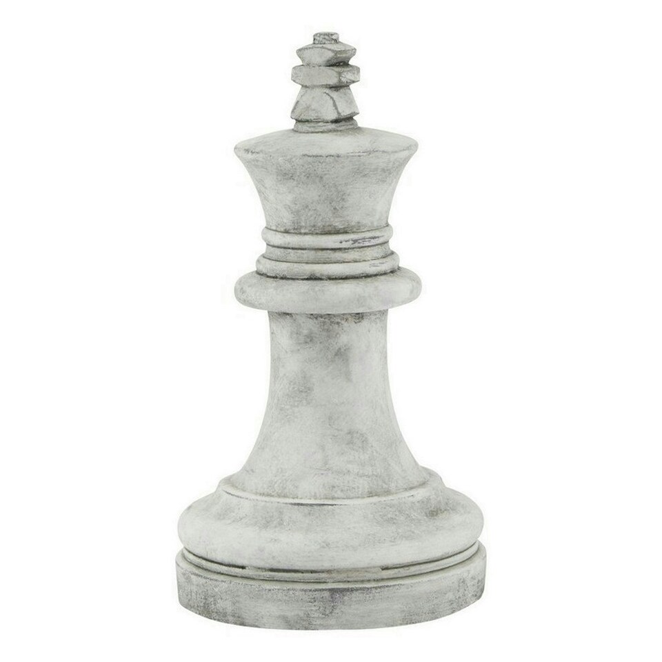 image 1 of Athena Stone King Chess Piece - Ceramic - L16 x W16 x H28 cm - White