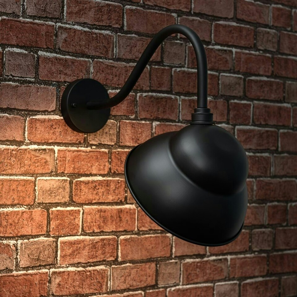 image 1 of ValueLights Porter Black IP23 Outdoor Wall Light