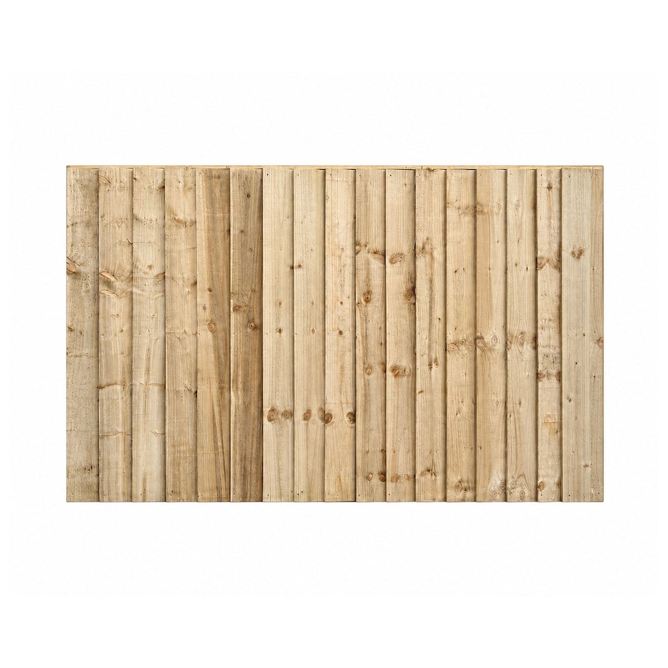 image 1 of Snowdon Timber Treated Feather Edge Close Board Fence Panel (W) 1828mm (H) 1200mm
