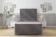 image 1 of Sloomy Madison Slate Naples Bed Frame With 50" Upholstered Headboard 2'6 Small Single