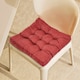 image 2 of Living and Home Chair Cushion, Red | Red