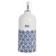 image 1 of Nicola Spring Hand-Printed Olive Oil Pourer Bottle - 500ml - Navy