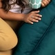 image 6 of Natalia Velvet Adults Bean Bag Armchair, Ready Filled Large Beanbag Teal | Green | Teal Green | XL | 1