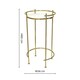 image 8 of Opulence Set of 2 Nested Side Tables Marble/Gold Gold