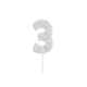image 2 of Giant Sprinkle Number '3' Celebration Candle
