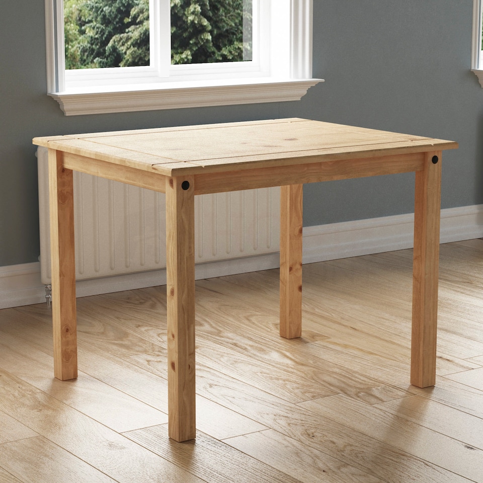 image 1 of Vida Designs Corona 4 Seater Dining Set 5 Piece Table & Chairs, Solid Pine Wood