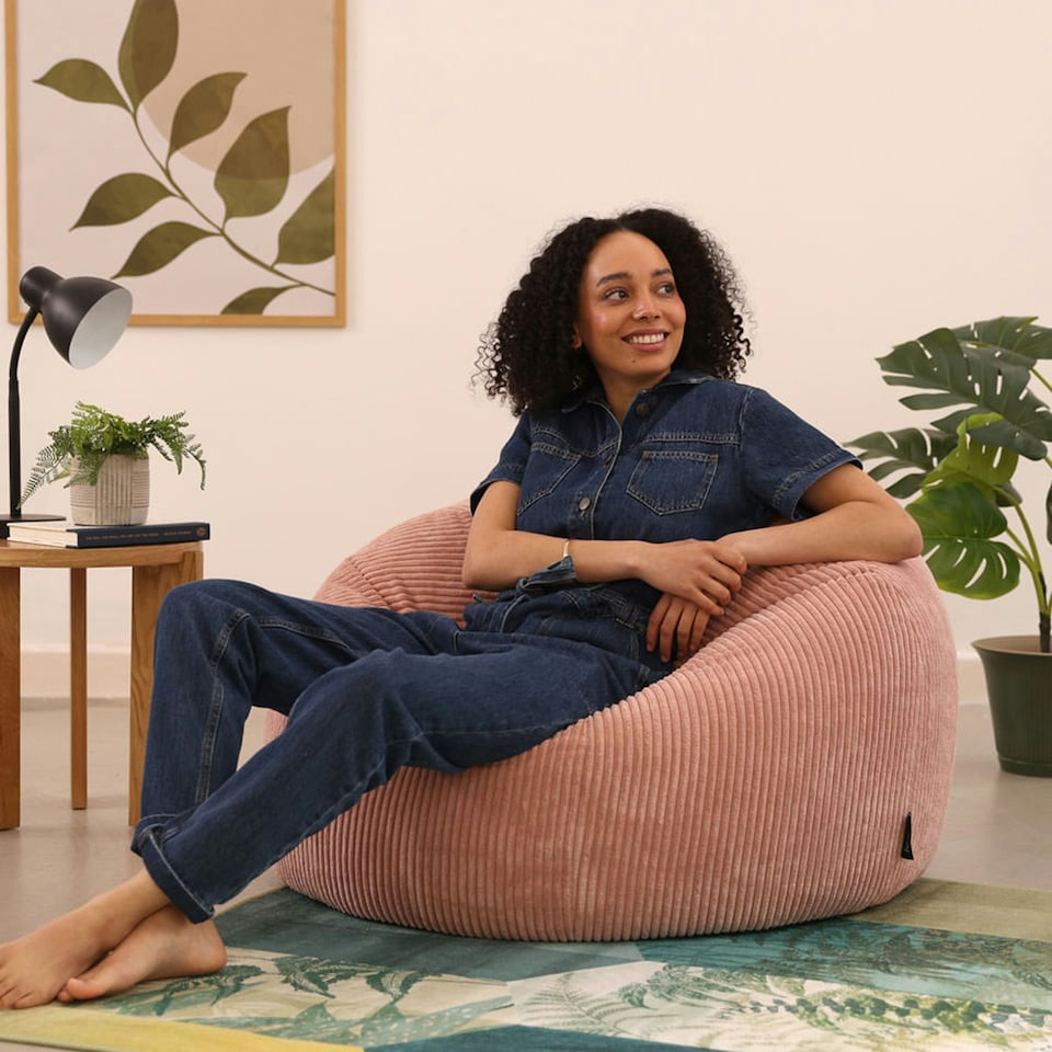 image 1 of icon Kingston Beanbag Corduroy Dawn Pink Pink