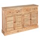 image 3 of Lyon 4 Drawers Whitewash Sideboard Brown