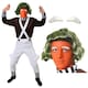 image 1 of Factory Worker Costume - Wig & Eyebrows Brown | L