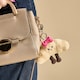 image 3 of OHS Sweetie Pie Bag Charm Keyring Soft Fleece Keychain