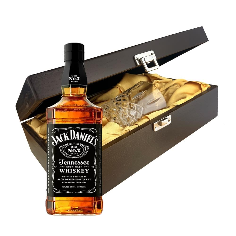 Jack Daniels Original Old No. 7 Whisky In Luxury Box With Crystal