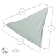 image 3 of Harbour Housewares Triangle Shade Sail - 3.6m - Black Black