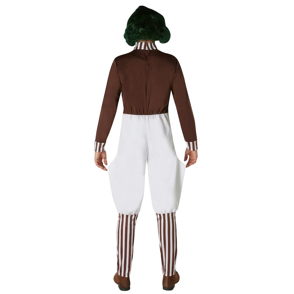image 1 of Willy Wonka & the Chocolate Factory Mens Oompa Loompa Costume - Brown/White - S S