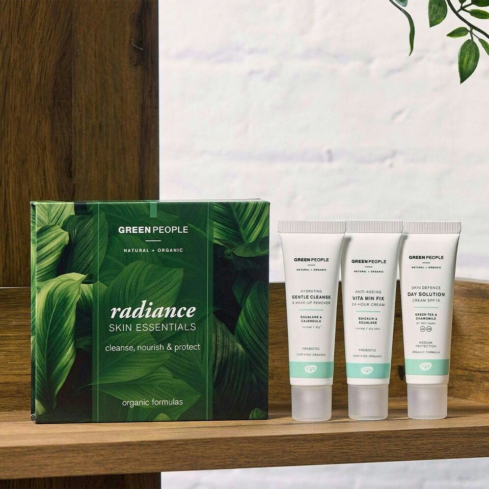 image 1 of Green People Sensitive Skin Care Set - Natural & Organic 3-Step Routine - Skincare Gift - Vegan, 3 x 30ml