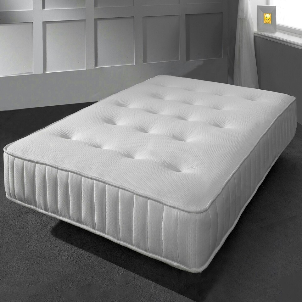 image 1 of Hybrid Memory Foam & Spring Support Mattress - Responsive Body Support White | King