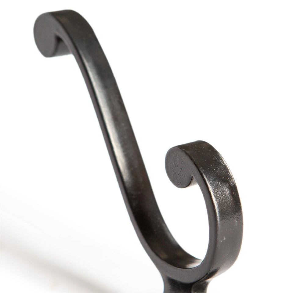 image 1 of Hammer & Tongs Square Back Hat & Coat Hook - W35mm x H105mm - Black
