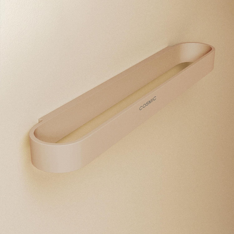 image 1 of COSMIC Towel ring 40cm, Wall Mounted Sand grey, Compatible with ALIFE Collection