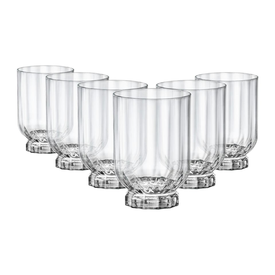 image 1 of Bormioli Rocco Florian Double Whisky Glasses - 375ml - Clear - Pack of 6 Clear