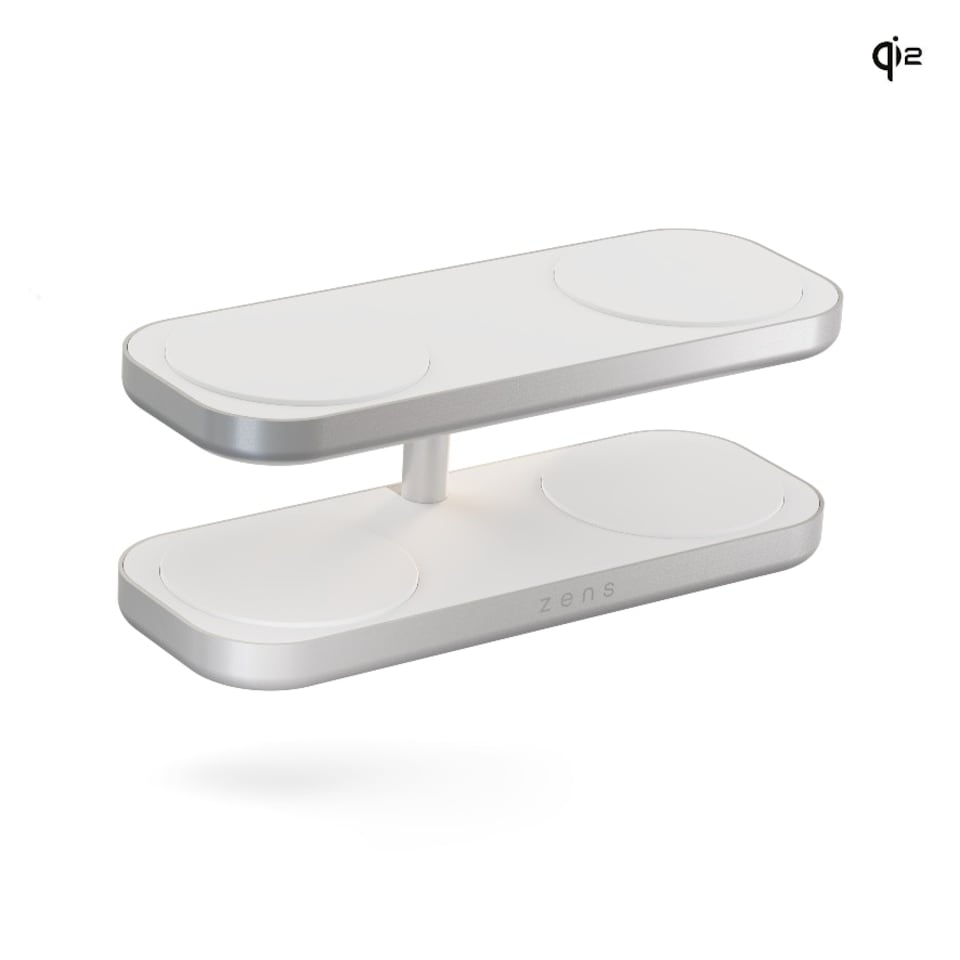 image 1 of Zens Quattro Wireless Charger Pro 4 (incl. Wall Charger) - white