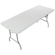 image 1 of Oypla 5ft 1.5m Folding Heavy Duty Catering Trestle Party Garden Table White