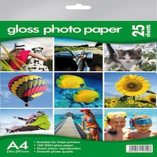 25 A4 Gloss Photo Paper 160gsm