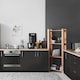 image 8 of Sticky Back Plastic Black Slate Matt Stone Effect Kitchen Self-adhesive Vinyl Wrap for Cupboards, Doors and Worktops 67.5cm x 15m (3 rolls) - d-c-fix