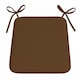 image 1 of Foam Seat Pad with Ties Comfortable Chair Cushion for Dining, Kitchen Garden Seating | Brown
