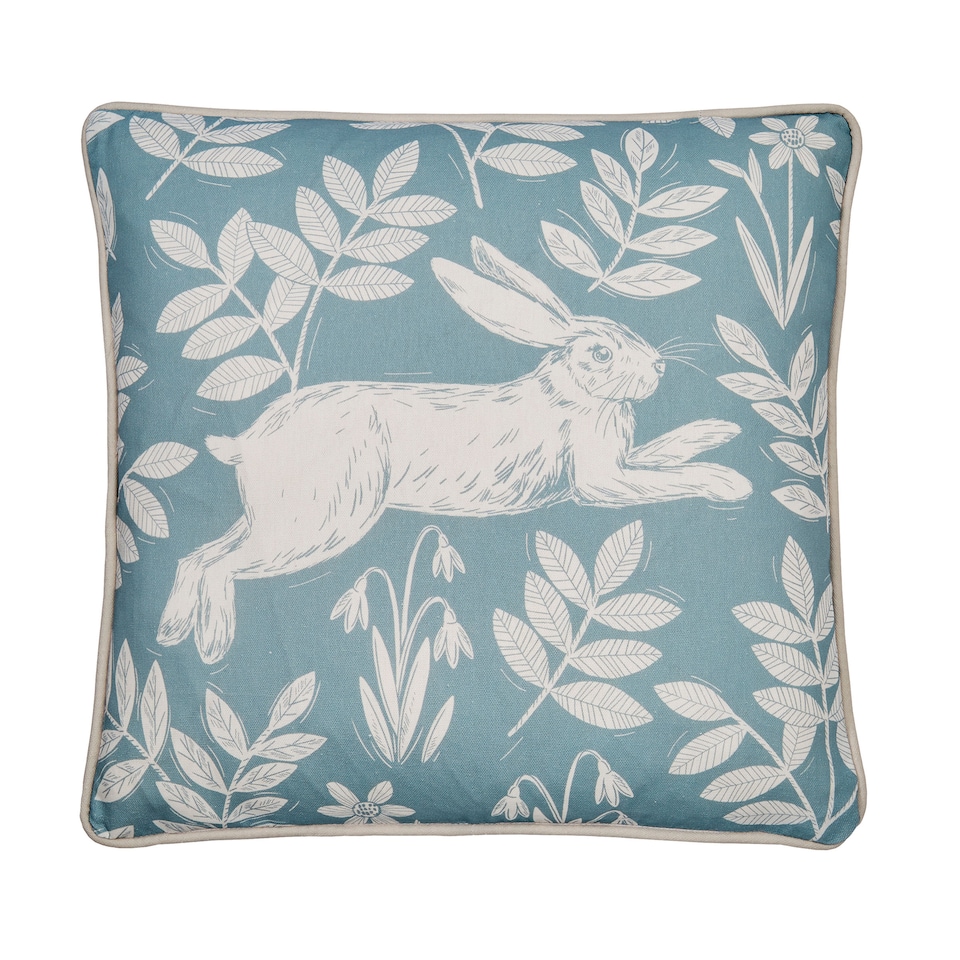 image 1 of D & D Spring Rabbit Outdoor Cushion Cover Duck Egg