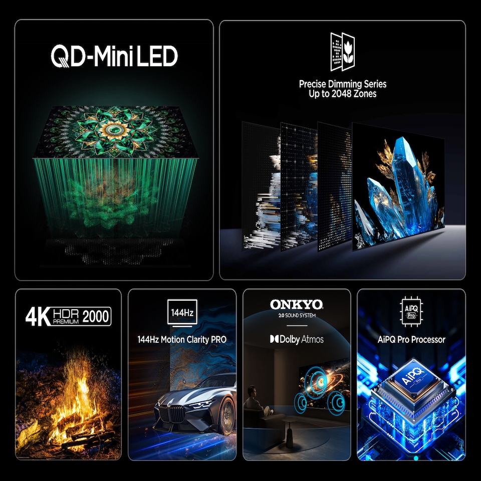 image 1 of TCL 50Q7C-UK TV 127 cm (50") 4K Ultra HD Smart TV Wi-Fi Metallic 2000 cd/m²