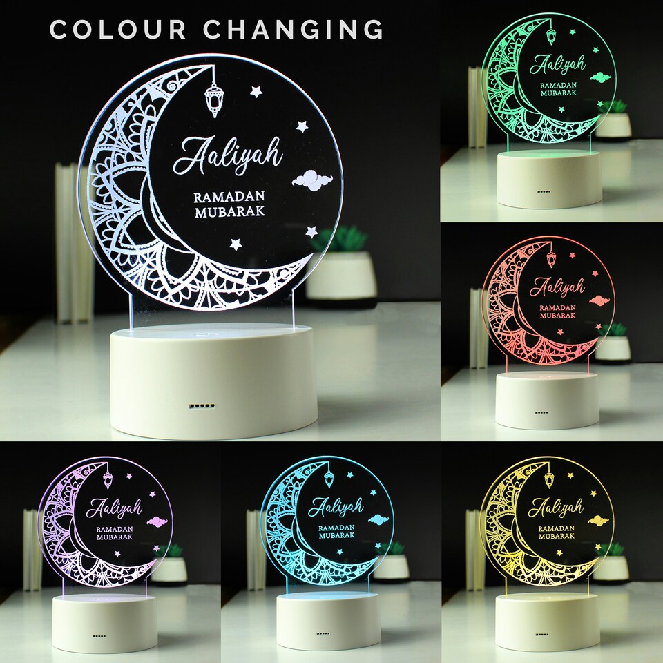 image 1 of Personalised Eid and Ramadan LED Light