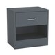 image 6 of 1-Drawer Wooden Bedside Cabinet Brown | Colour: Antique Oak