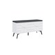 image 1 of Decortie Dune Shoe Storage Bench 107x35x55cm White